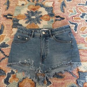 Blue Zara Jean Shorts